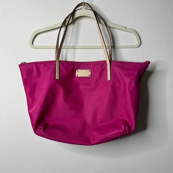 Kate Spade New York Kennedy Park Sophie Nylon Tote Pink - Picture 2 of 7